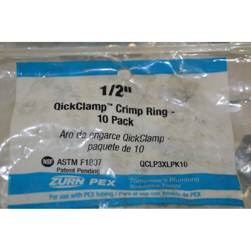 Zurn Pex QCLP3XLPK10 1/2