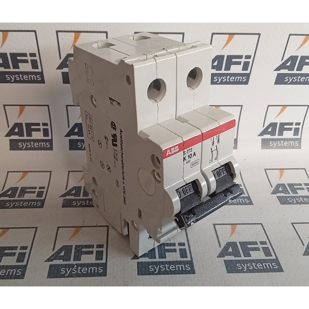 ABB S272-K10A Circuit Breaker 10Amp 2-Pole 277/480VAC