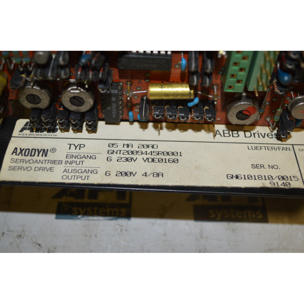 ABB AXODYN 05 MA 20AD Servo Drive