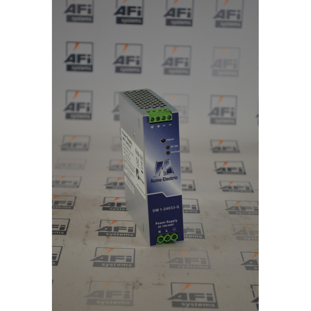 ACME ELECTRIC DM1-24033-S NIB POWER SUPPLY 24VDC  3.3A (input 100-240VAC  3A)