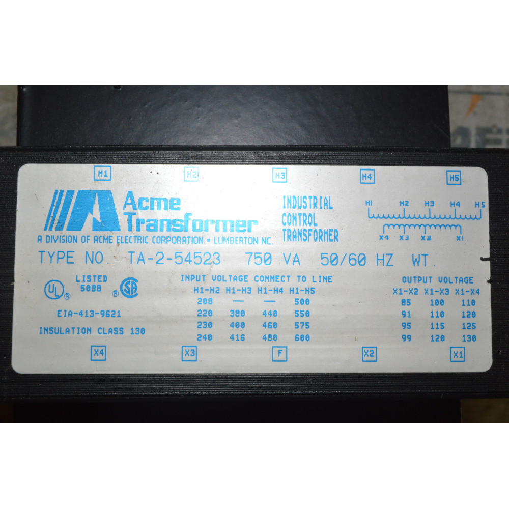 ACME ELECTRIC TA-2-54523 TRANSFORMER