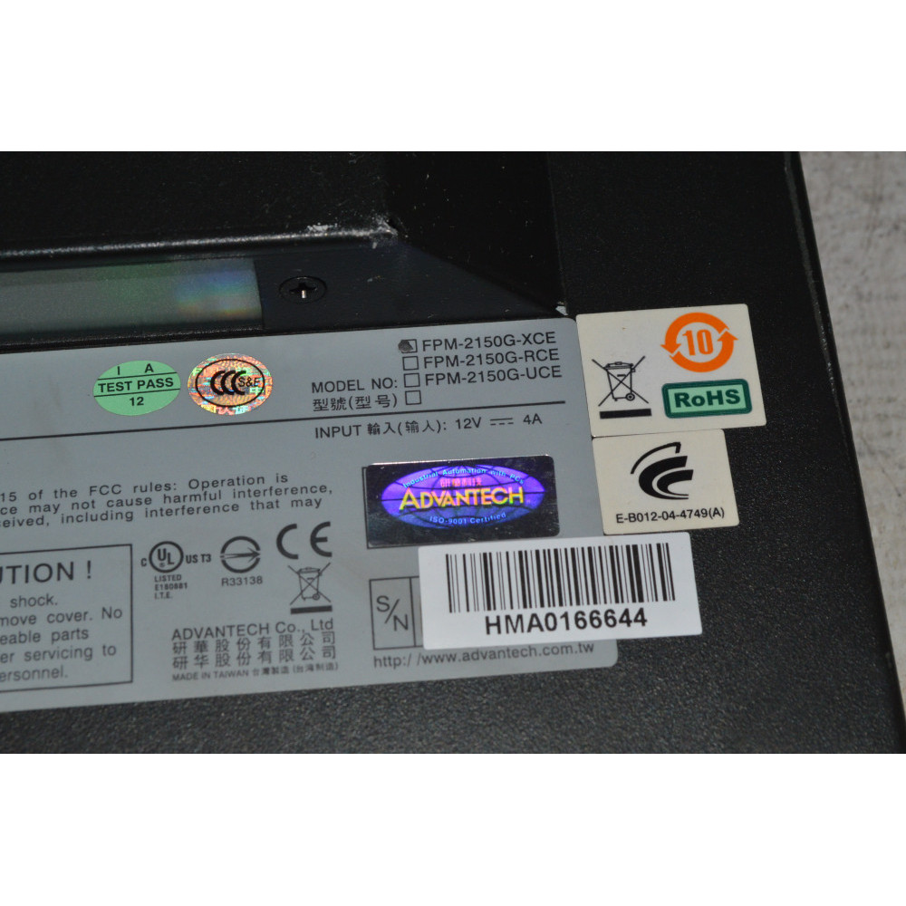 ADVANTECH FPM-2150G-XCE PANEL DISPLAY