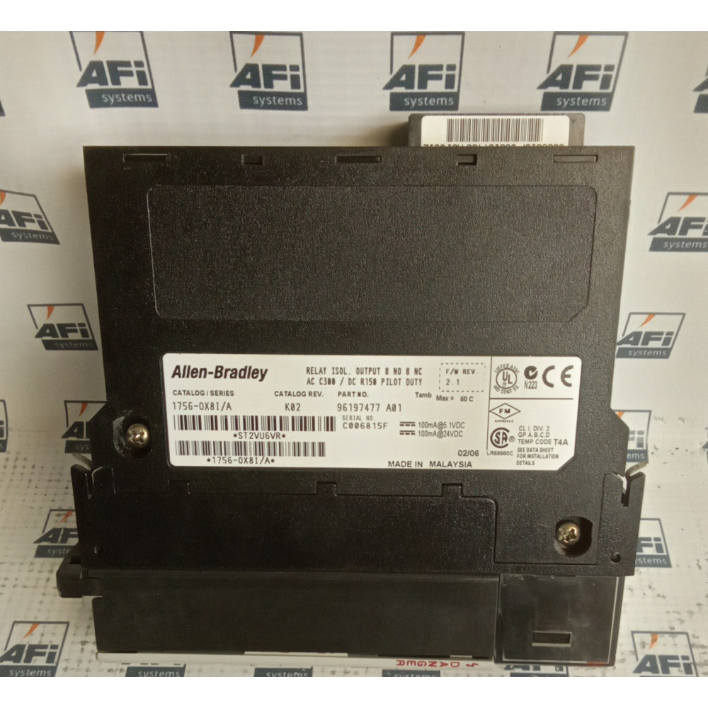 ControlLogix. Digital output module. Output 8 x relay (isolated)