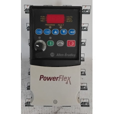 0.75kW PowerFlex 4 AC drive. 3 phase.. 2.3A. Brake chopper. A frame 0.75kW PowerFlex 4 AC drive. 3 phase.. 2.3A. Brake chopper. A frame