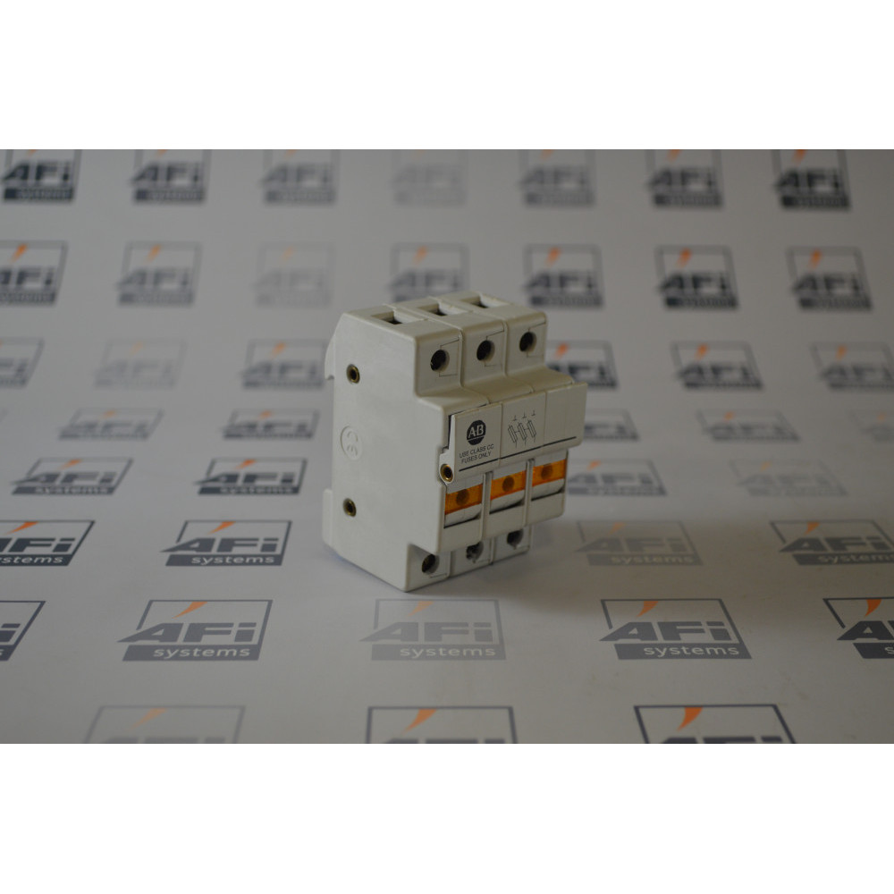 Allen-Bradley 1492-FB3C30-L SER A 1492-FB FUSE HOLDER WITH 3 POLES  CLASS CC TYPE FUSES  30A AND BLOWN FUSE INDICATOR