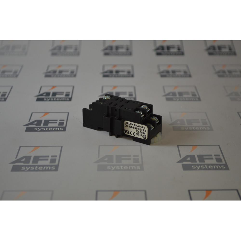 Allen-Bradley 700-HN116 SER B RELAY SOCKET 8PIN MINI BASE DPDT BLKPKG