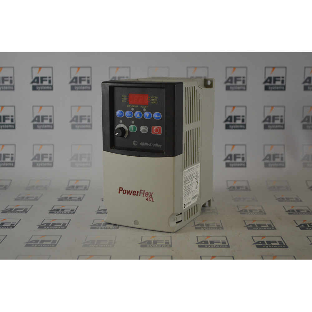 Allen-Bradley 22B-D010N104 SER A 4.0KW/5.0HP 460V POWERFLEX 40 VARIABLE SPEED AC DRIVE