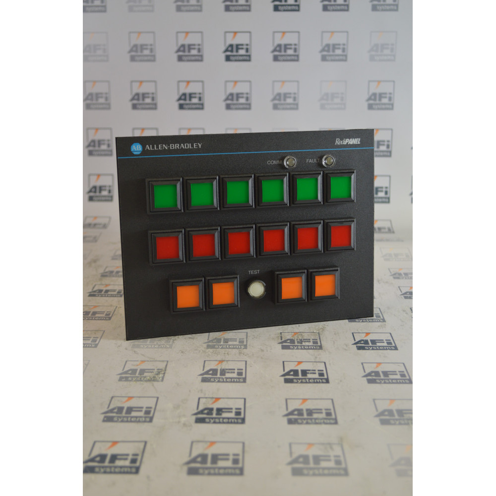 Allen-Bradley 2705-P21J1 Ser A, Rev D OPERATOR INTERFACE 16BUTTON REDIPANEL 120/240VAC