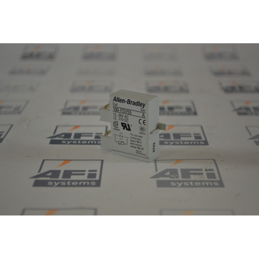 Allen-Bradley 100-FSV55 SER A SURGE SUPPRESSOR  VARISTOR MODULE  12...55VAC / 12...77VDC