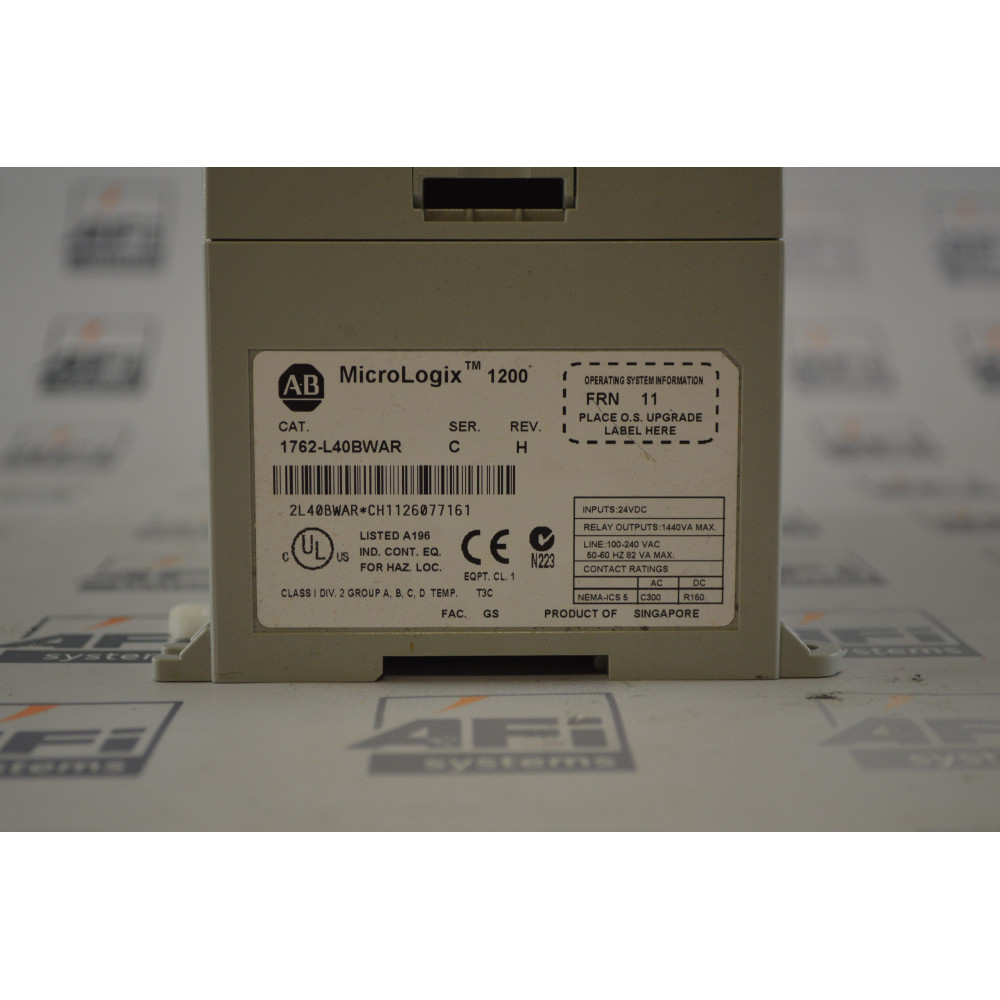 Allen-Bradley 1762-L40BWAR SER C MicroLogix 1200 PLC