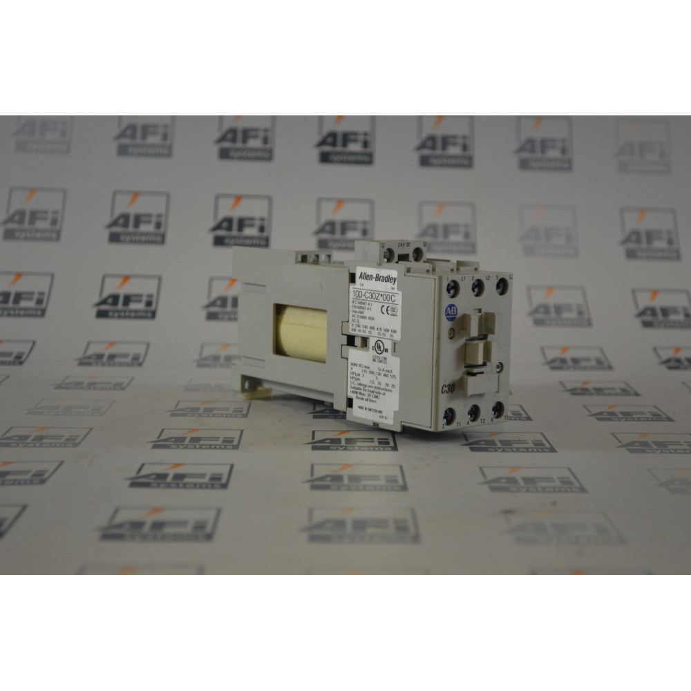 Allen-Bradley 100-C30Z-00 SER C CONTACTOR 24VDC Coil