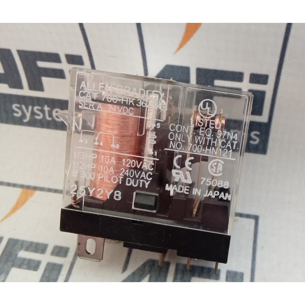 Allen-Bradley 700-HK36Z24 Ice Cube Relay 5-Blade 24 VDC Coil