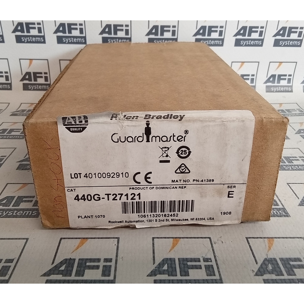 Allen-Bradley 440G-T27121 Guardmaster Interlock Safety Switch 24VAC/DC