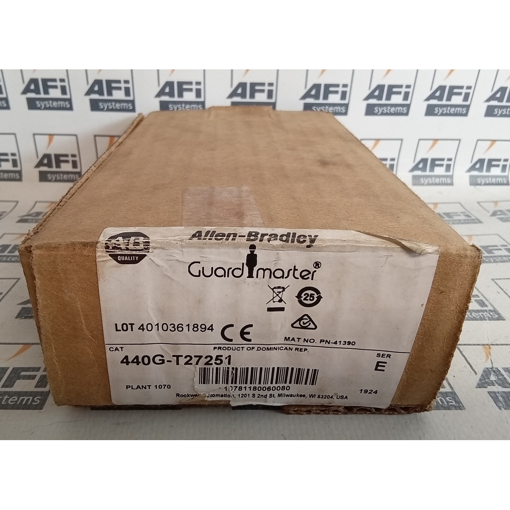 Allen-Bradley 440G-T27251 Guardmaster Interlock Safety Switch 24VAC/DC