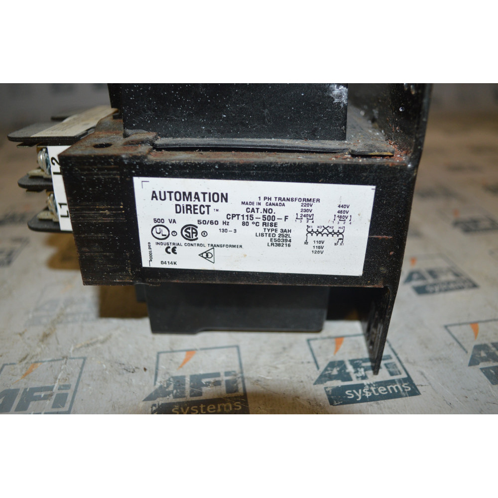Automation Direct CPT115-500-F Control Transformer 500VA