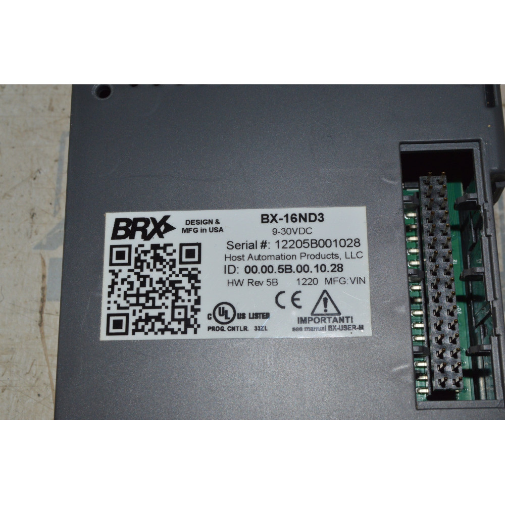 Automation Direct BX-16ND3 BRX discrete input module  16-point  12-24 VDC