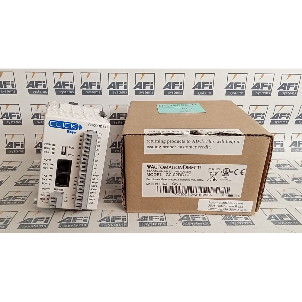 Automation Direct C0-02DD1-D PLC I/O Module Discrete/Analog 6 Input 6 Output