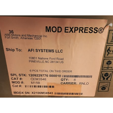 Baldor CEM3546-M15B AC Motor  56C frame  inverter rated with 20:1 turndown ratio
