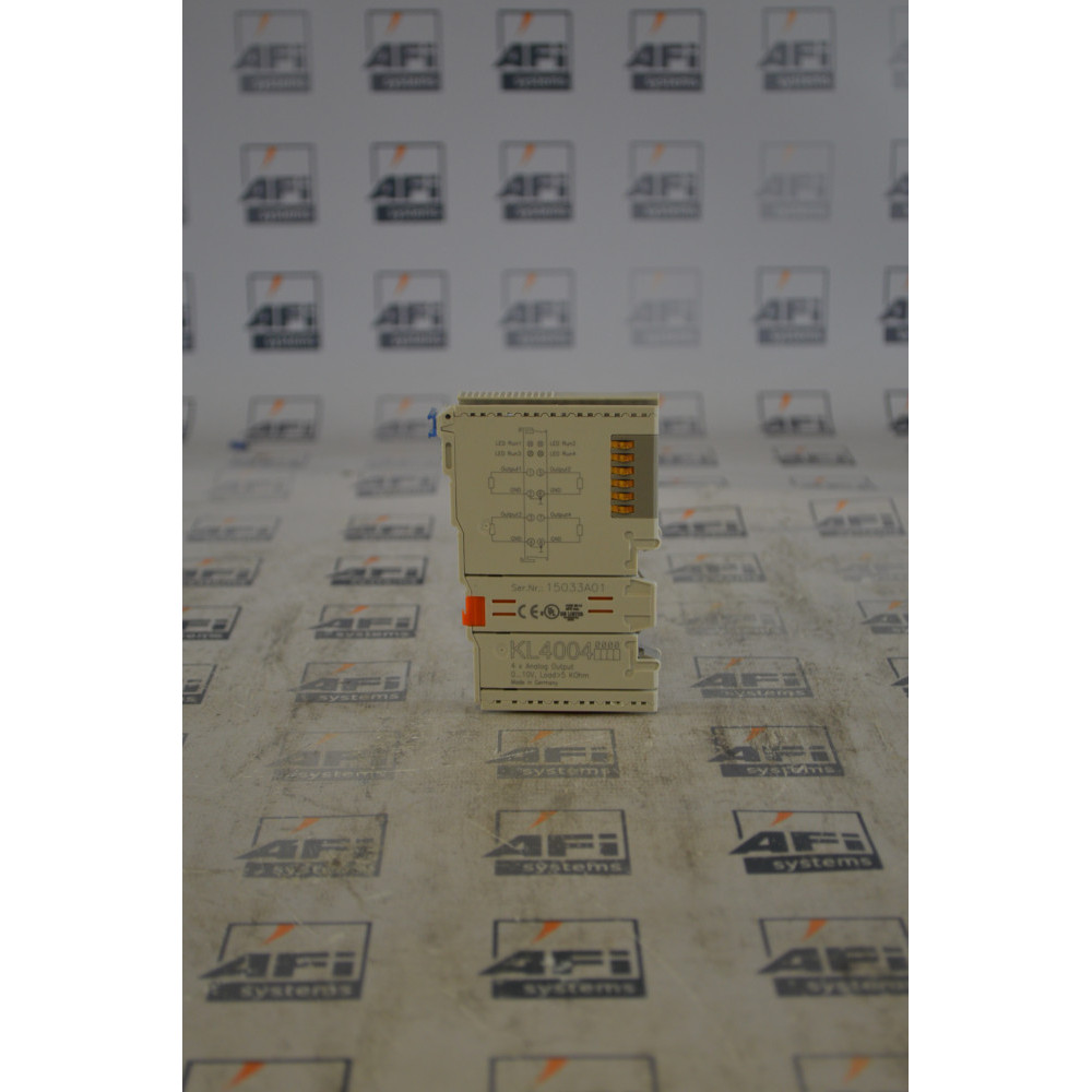 Beckhoff KL4004 4-CHANNEL ANALOG OUTPUT TERMINAL 0.10 V  12 BIT