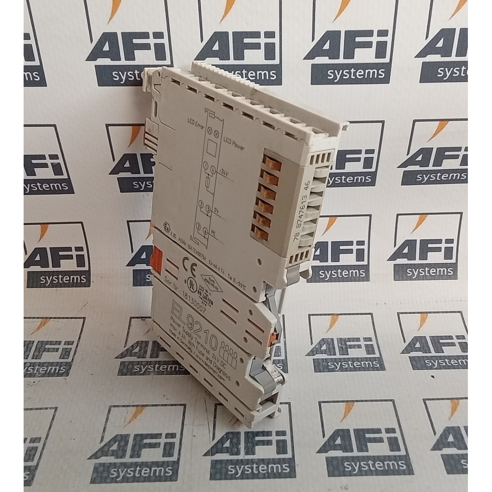 Beckhoff EL9210 Power Supply Terminal w/ Fuse and Diagnostics