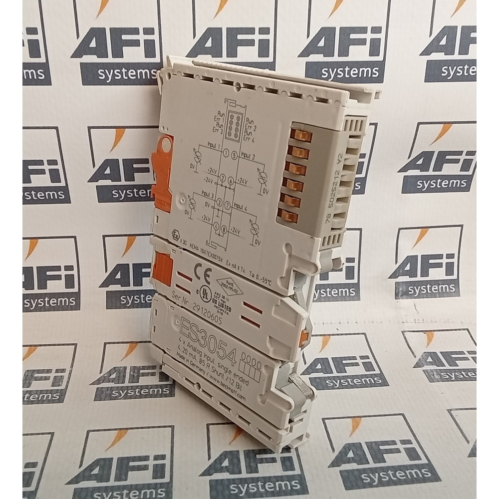 Beckhoff ES3054 EtherCat 4-Channel Analog Input Terminal