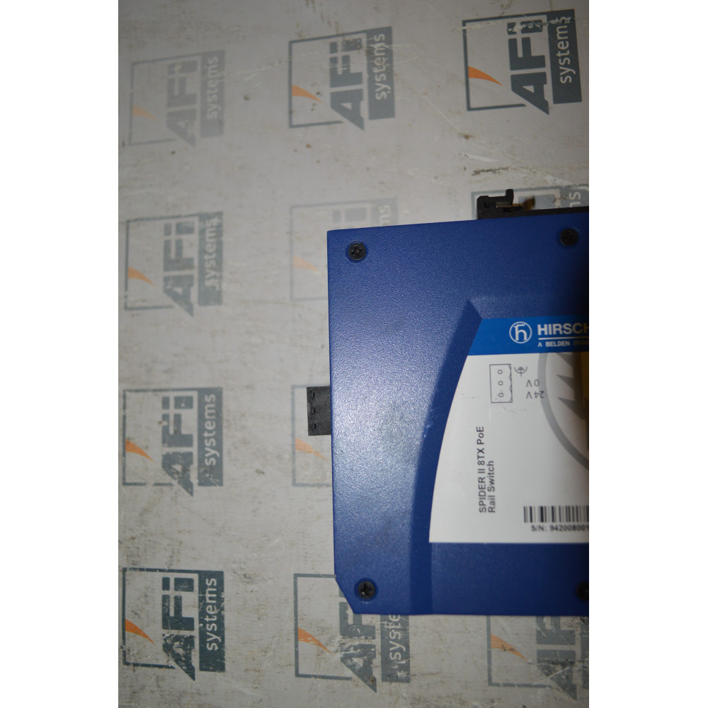  BELDEN HIRSCHMANN SPIDER II 8TX POE DISCONTINUED BY MANUFACTURER  NETWORK SWITCH  8 PORT  100 MBPS  MOUNTING DIN RAIL  ROHS COMPLIANT