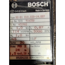 Bosch SE-D1 010.030-14.007 BRUSHLESS SERVOMOTOR 3000RPM