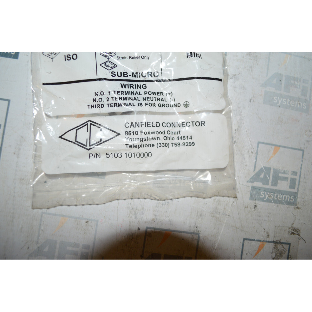 CANFIELD CONNECTOR 5103 1010000 SOLENOID CONNECTOR