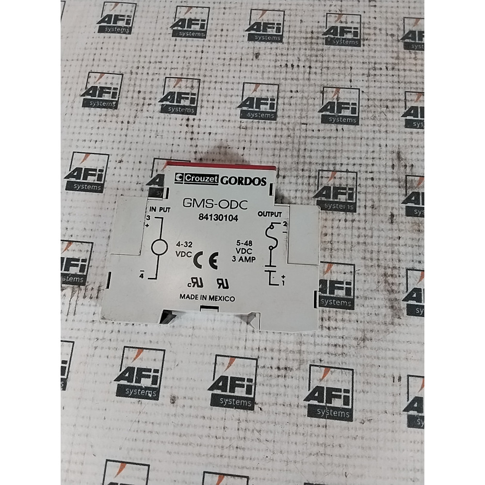 CROUZET GORDOS 84130-104 DISCONTINUED BY MANUFACTURER  I/O MODULE  FOR USE WITH:CROUZET SOLID STATE RELAYS