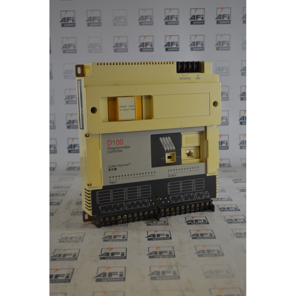 Cutler-Hammer D100CRA28 PLC 14 INPUTS 16 RELAY OUTPUTS 120VAC