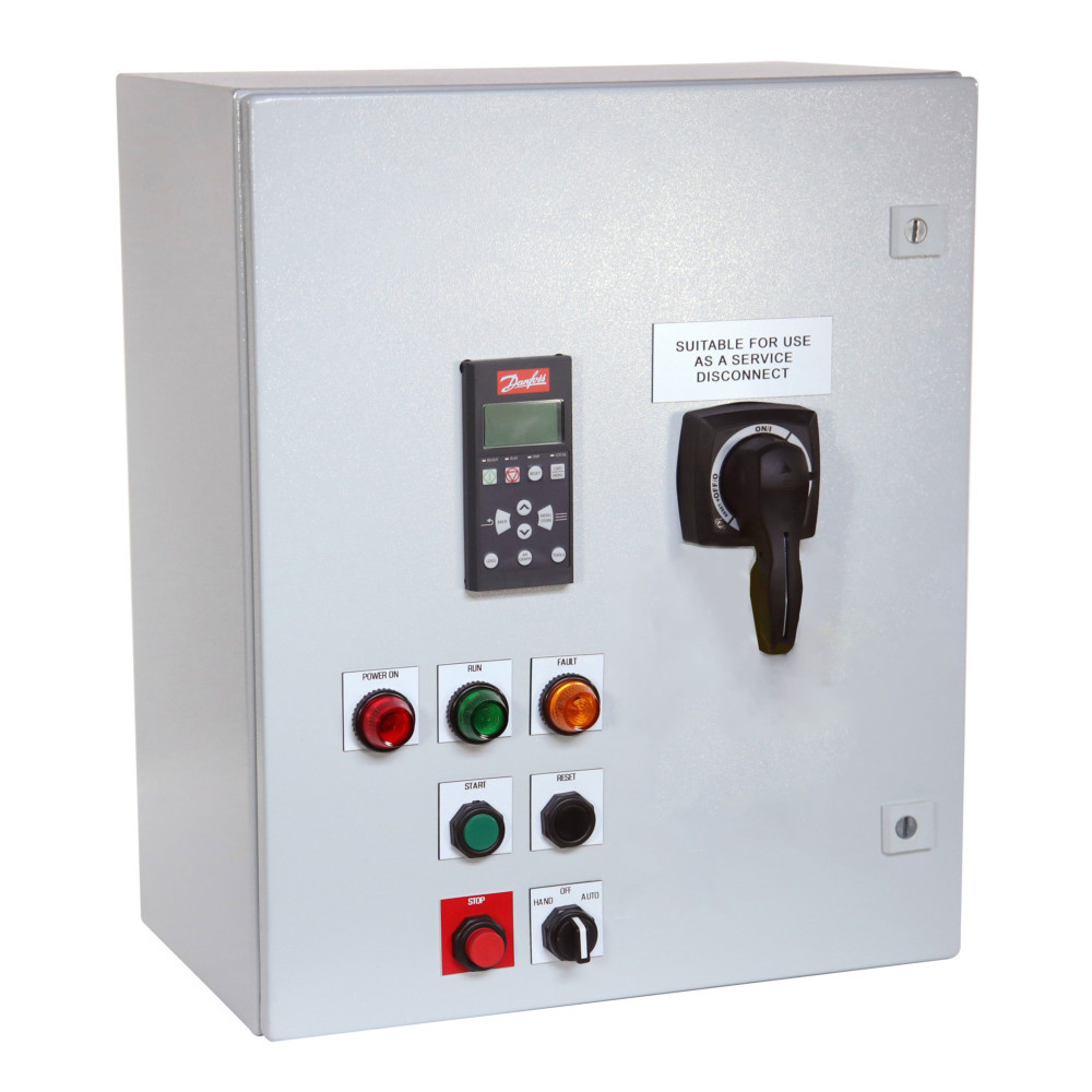 Danfoss 132H8445 Heavy Duty Enclosed MCD600 Soft Starter; 3ph 480VAC; 100HP, 124A