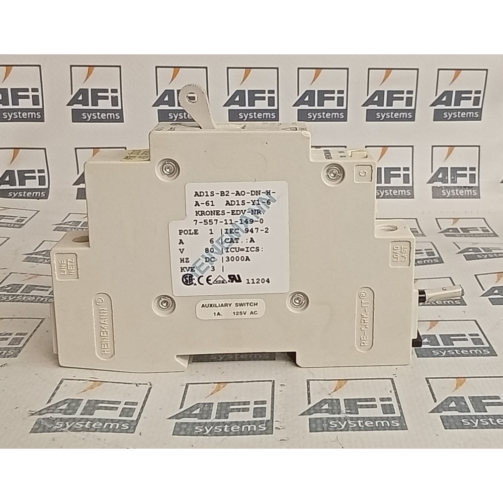 EATON CORPORATION HEINEMANN AD1S-B2-AO-DN-H-A-61-6-3 CIRCUIT BREAKER