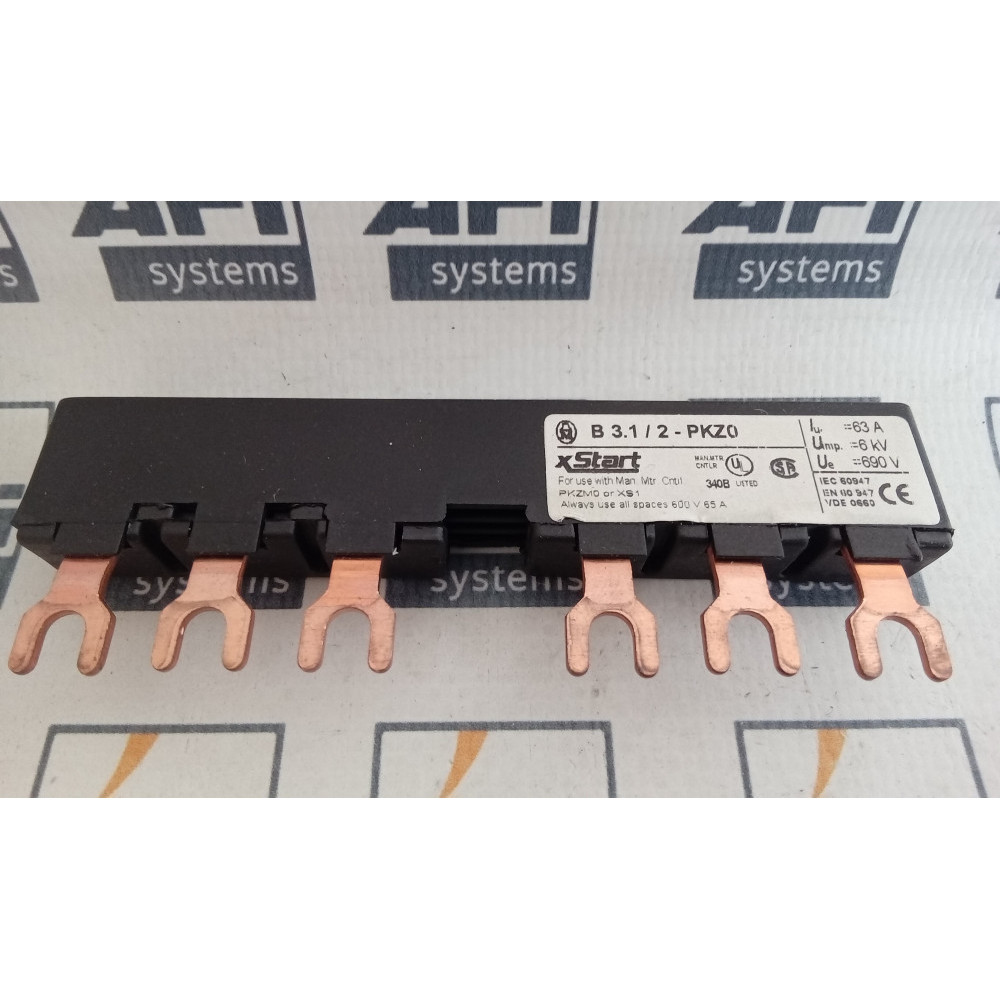 Moeller B3.1/2-PKZ0 Bus Bar Feeder 3-Phase Bus Connector