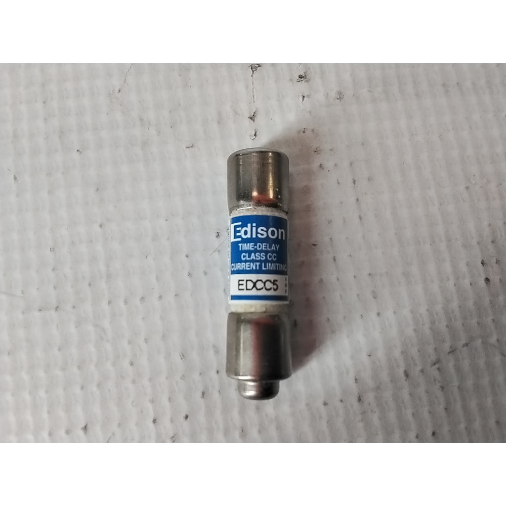 Eaton Edison EDCC fuse, Non-indicating, 5 A, Class CC, 200 kAIC, Standard, 600 V, 300 Vdc