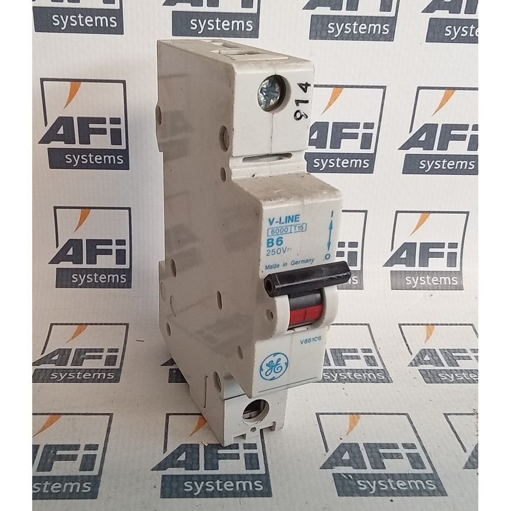 General Electric V86106 Circuit Breaker B-Curve 6Amp