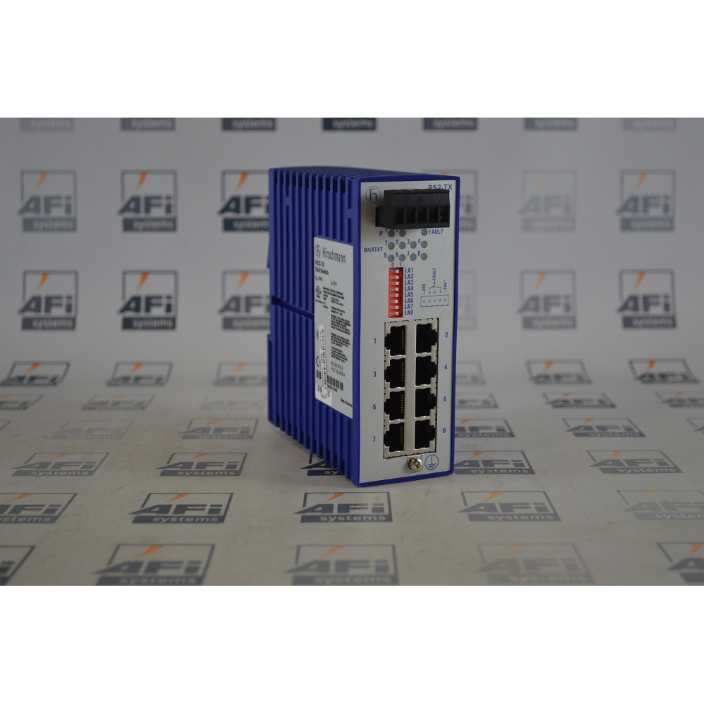 Hirschmann RS2-TX ETHERNET RAIL SWITCH UNMANAGED 8RJ45 10/100MBPS 24VDC