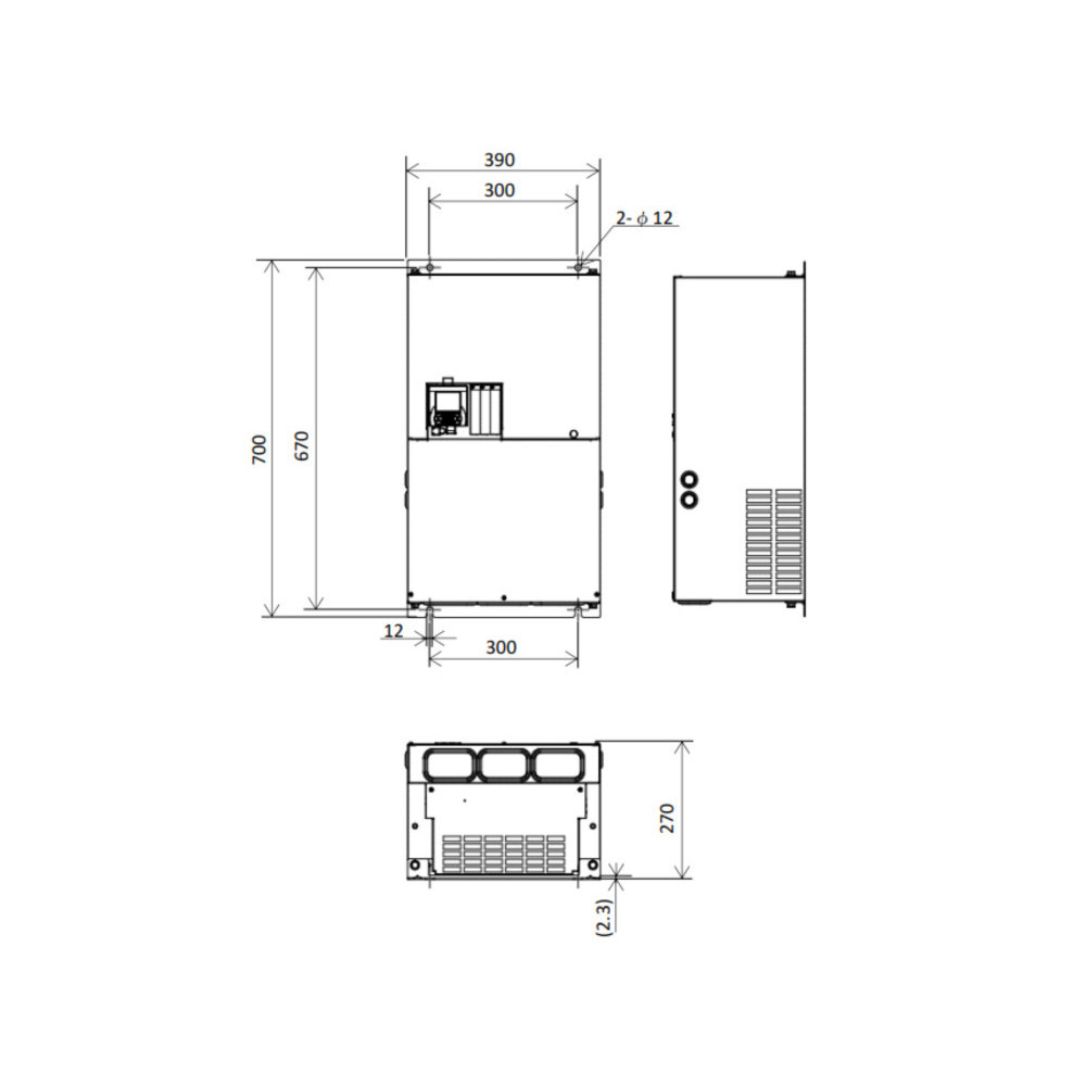Hitachi P1-02130-HFUF 90kW 176A Inverter