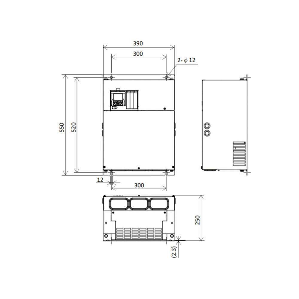Hitachi P1-01850-LFUF 37kW 145A Inverter