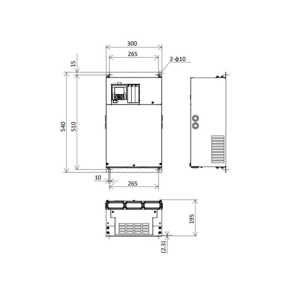 Hitachi P1-00770-HFUF 30kW 58A VFD
