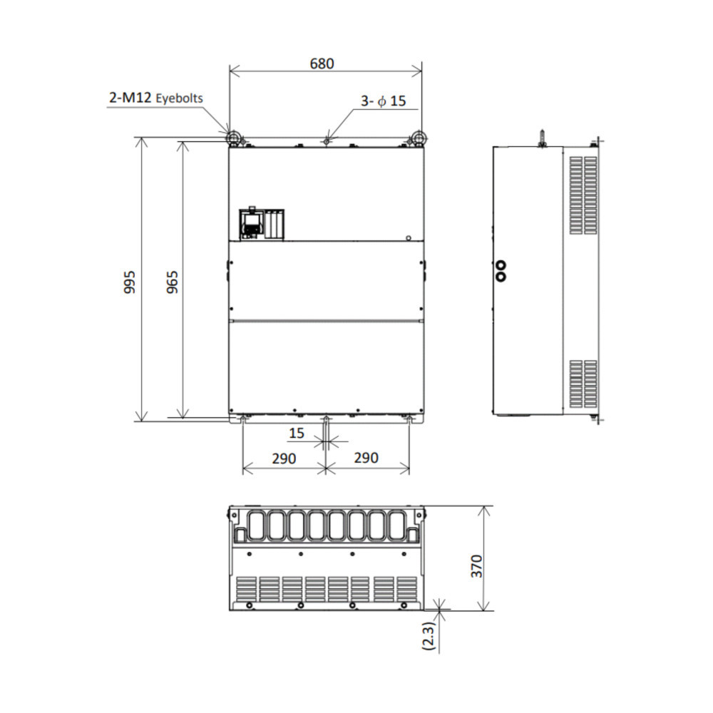 Hitachi P1-05200-HFUF 250kW 450A Inverter