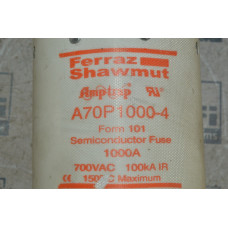 MERSEN FERRAZ SHAWMUT A70P1000-4 FUSE MERSEN FERRAZ SHAWMUT A70P1000-4 FUSE