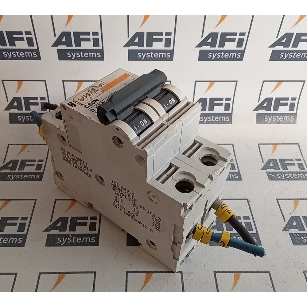 Merlin Gerin C60N-D-16A Circuit Breaker 2-Pole 16Amp 415VAC