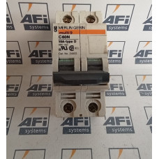 Merlin Gerin 24522 / C60N-2P-10A Molded Case Circuit Breaker 2-Pole 10 Amp