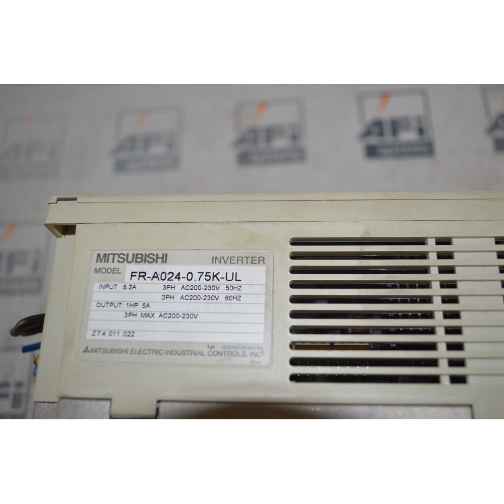 Mitsubishi Freqrol FR-A024-0.75K-UL AC Inverter Drive