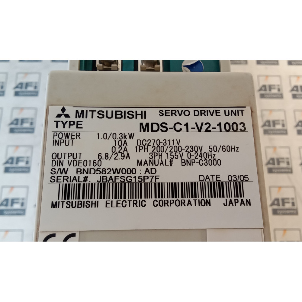 Mitsubishi MDS-C1-V2-1003 CNC Servo Drive