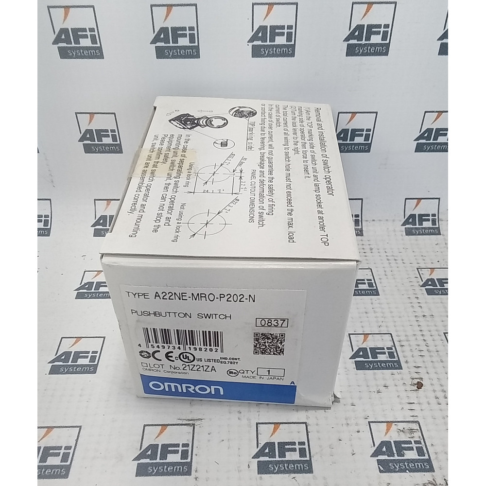 Omron A22NE-MRO-P202-N Pushbutton Switch