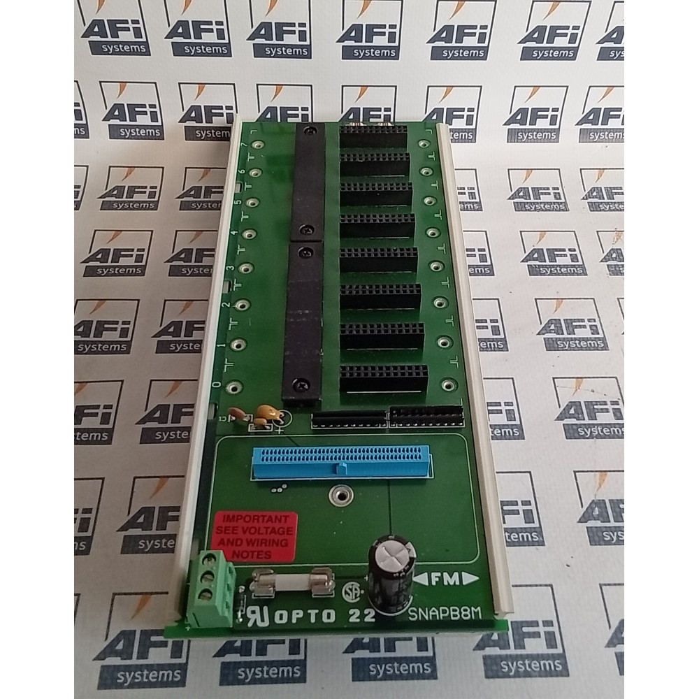 Opto 22 SNAP-B8M Solid State Overload Relay 8-Module Mounting Rack