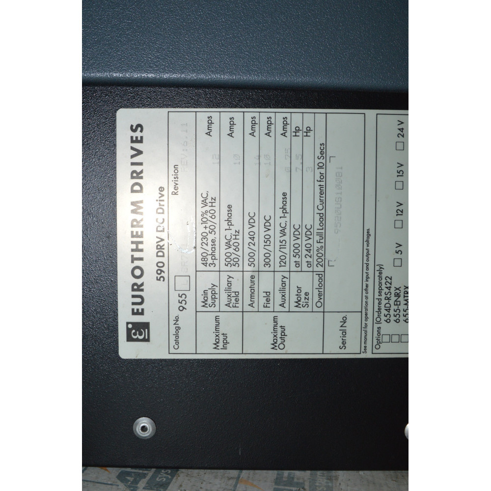 Eurotherm Drives (Parker SSD) 955L-8R751 DRIVE DC 7.5HP 230/500VAC 590 W LINK MODULE
