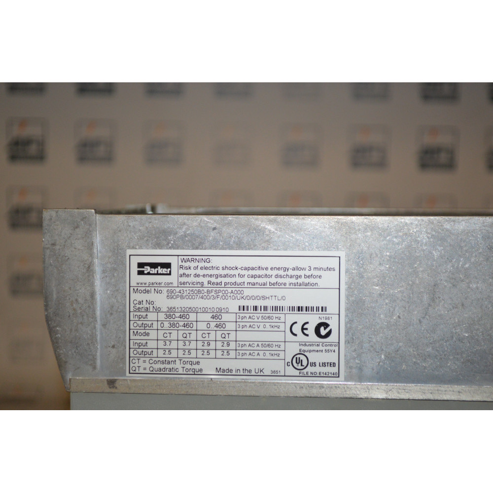Parker SSD 690PB/0007/400/3/F/0010/UK/0/0/0/SHTL/0 AC Inverter Drive