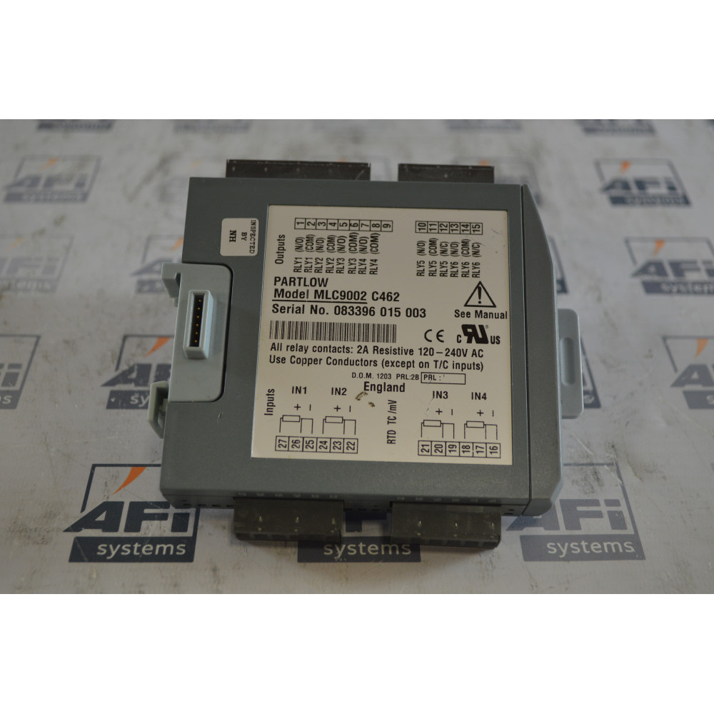 Partlow MLC9002-C462 Controller  2Amp Resistive  120-240VAC 12 inputs  14 outputs